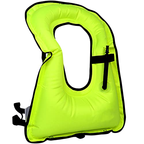 DOSURBAN Inflatable Snorkel Vest for Adults, Adjustable...