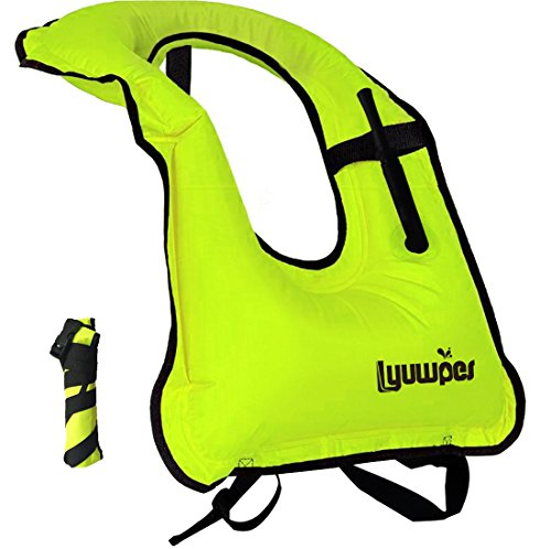 Inflatable Snorkel Vest Adult Snorkeling Jackets Free Diving...